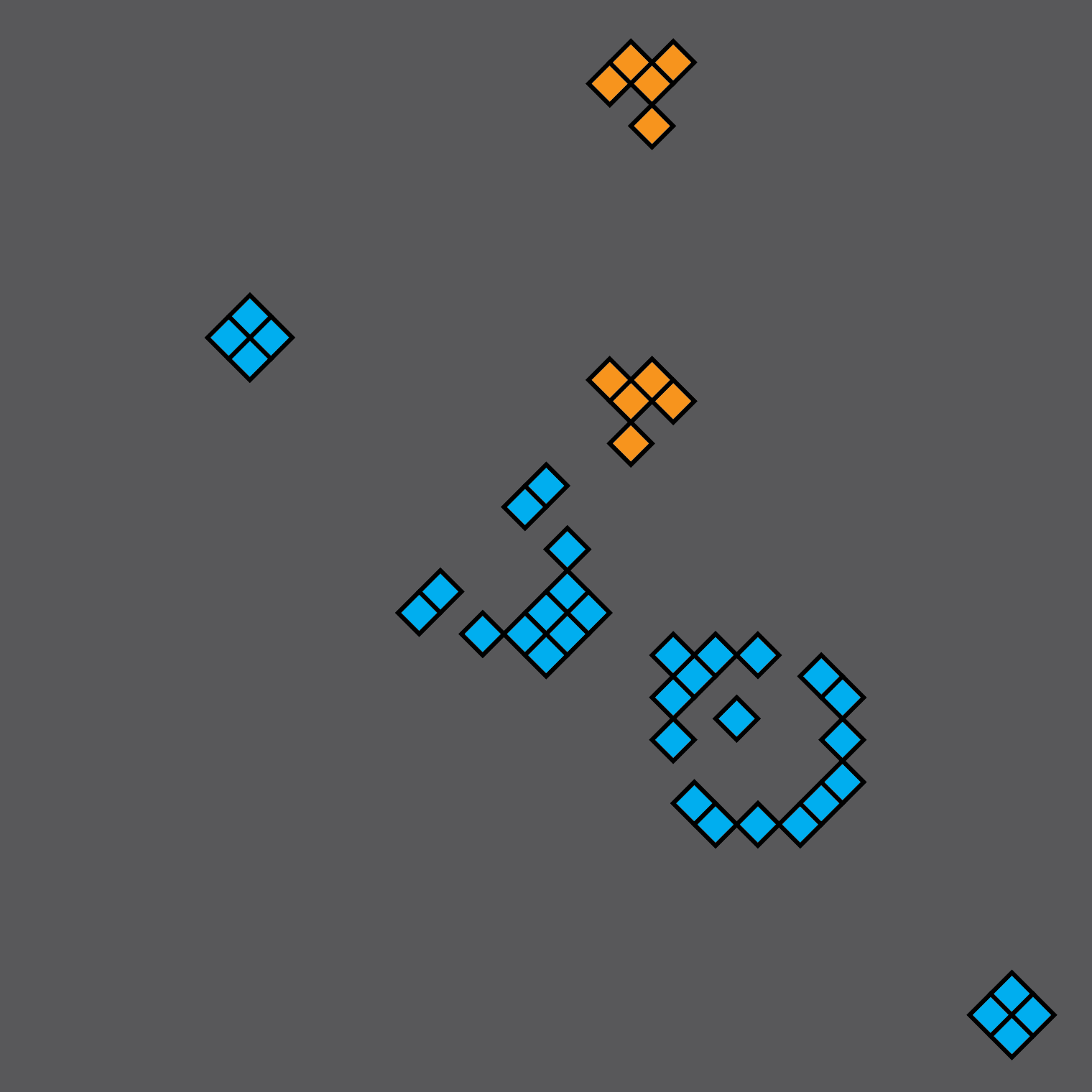 Surprising results of simple rules